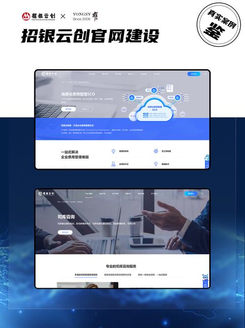 金融行业高端网站建设:招银云创
